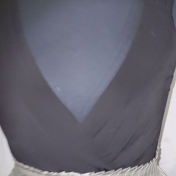 * * MAX and CLEO black and silver Cocktail PROM Dress - Picture 6 of 8